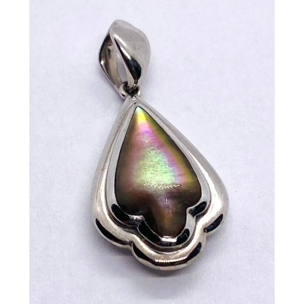 Kabana 14K 585 White Gold Mother of Pearl Pendant